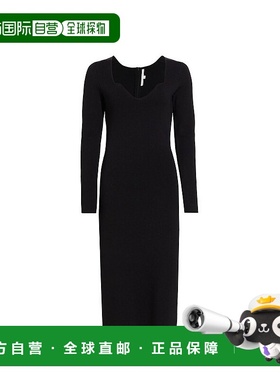 自营 Veronica Beard Imka 针织连衣裙 Blk - 黑色 美国奥莱直发