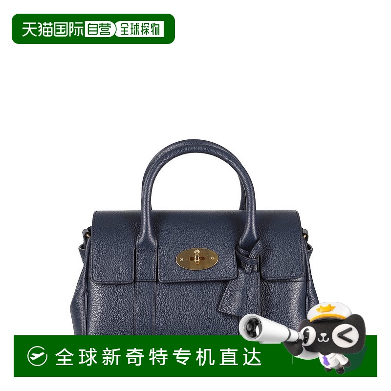 自营 mulberrySmall Bayswater Satchel Scg Bag - blue 【美国奥