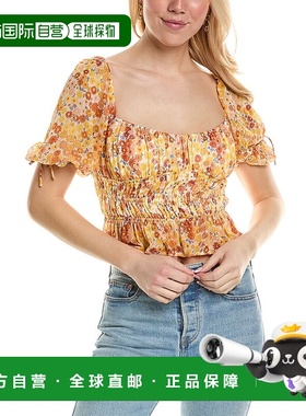 自营STAUD Faye 上衣 - 橙色 女装美国直发奥莱