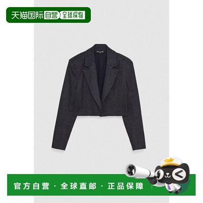 自营Patrizia Pepe Cotton Women's Blazer - navy blue 美国奥莱
