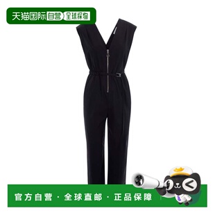 自营patrizia pepe修身无袖黑色棉质连身裤-黑色 美国奥莱直发