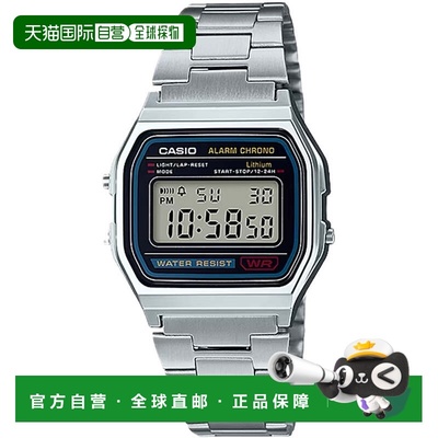 自营Casio Men’s Digital Watch with Silver-Toned Dial - A158