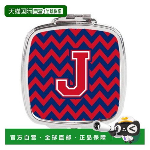 自营Carolines Treasures CJ1054-JSCM 字母 J 雪佛龙耶鲁蓝正品