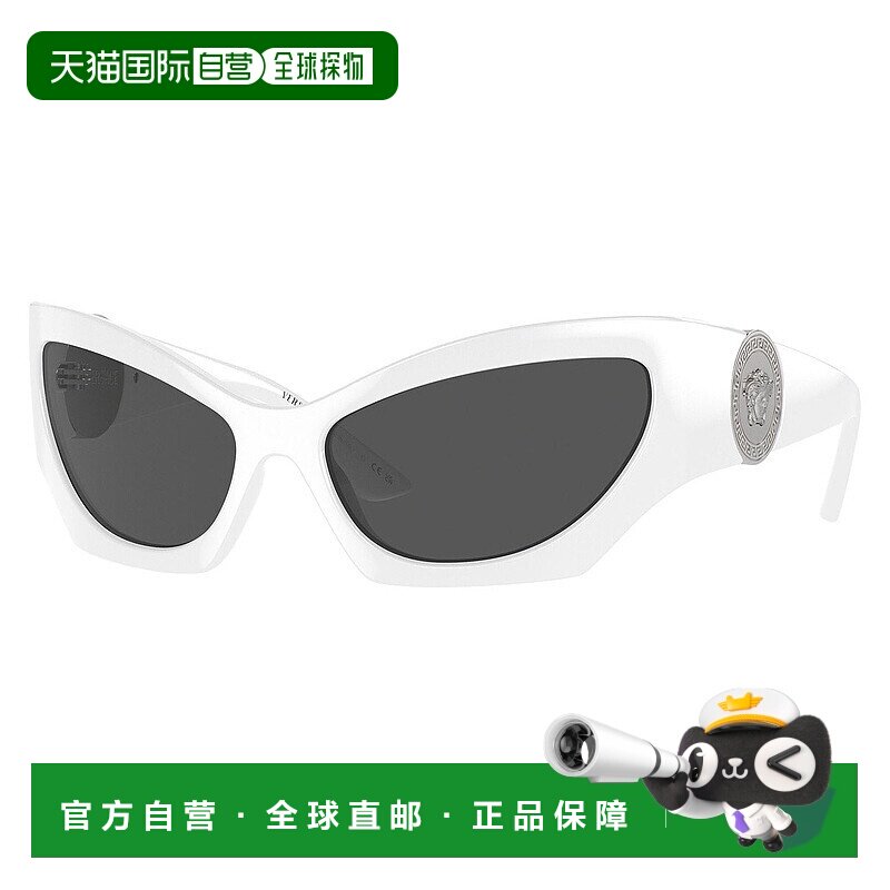 自营 versace/范思哲 女士60毫米太阳镜墨镜 白色 【美国奥莱】直