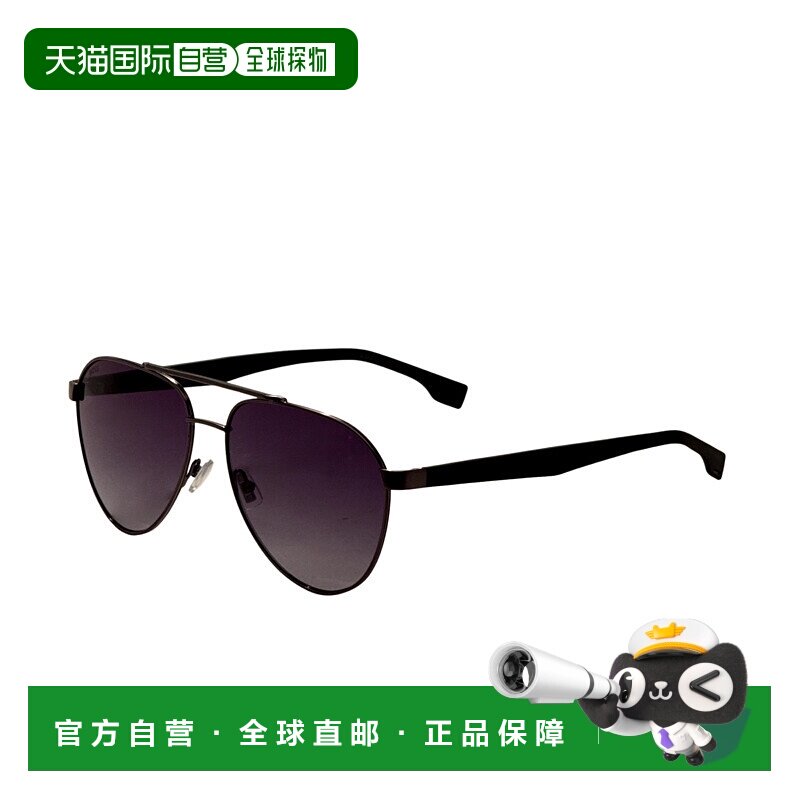 自营 Hugo Boss男士60mm黑色太阳镜-黑色 美国奥莱直发