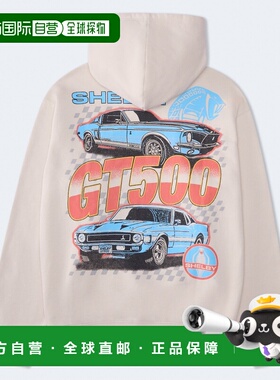 自营Aeropostale Shelby Gt500 Pullover Hoodie - floral white