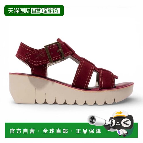 自营fly londonSuede Leather Wedge Sandals Elegant Casual - r