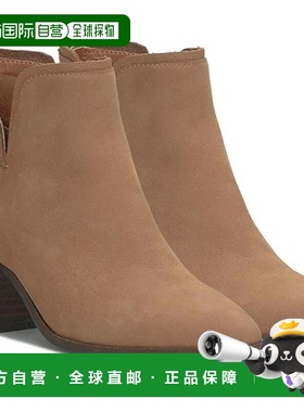 自营Lucky Brand Beylon Boots Women Brown Leather Pointed Toe