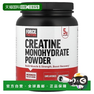 香港直邮Force Factor,Creatine Monohydrate Powder, Unflavored
