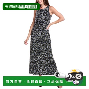 美国直发奥莱 黑色长裙 自营Vince Camuto钥匙孔Maxi连衣裙