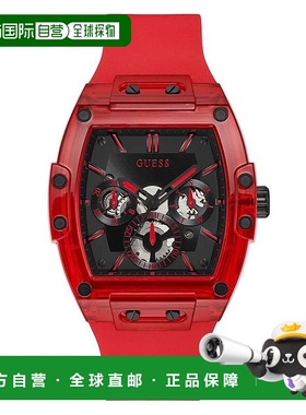 自营Guess Synthetic Sport Men's Watch - red 美国奥莱直发