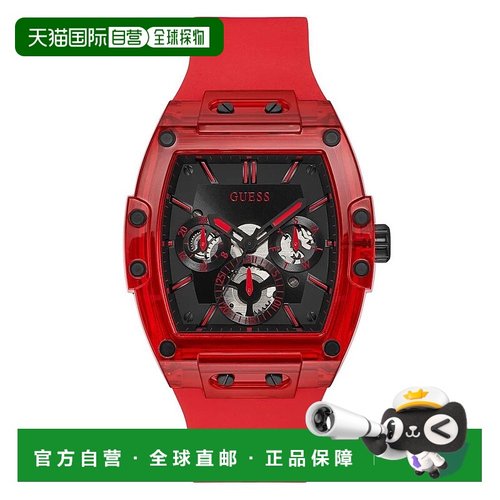 自营Guess Synthetic Sport Men's Watch - red 美国奥莱直发