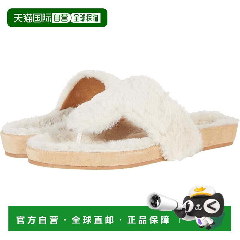自营Jack Rogers Jacks Comfort Cozy Thong女式天然人造毛皮凉鞋