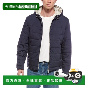 Hooded blue Silk Jacket 美国奥莱直发 Blend 自营Eleventy