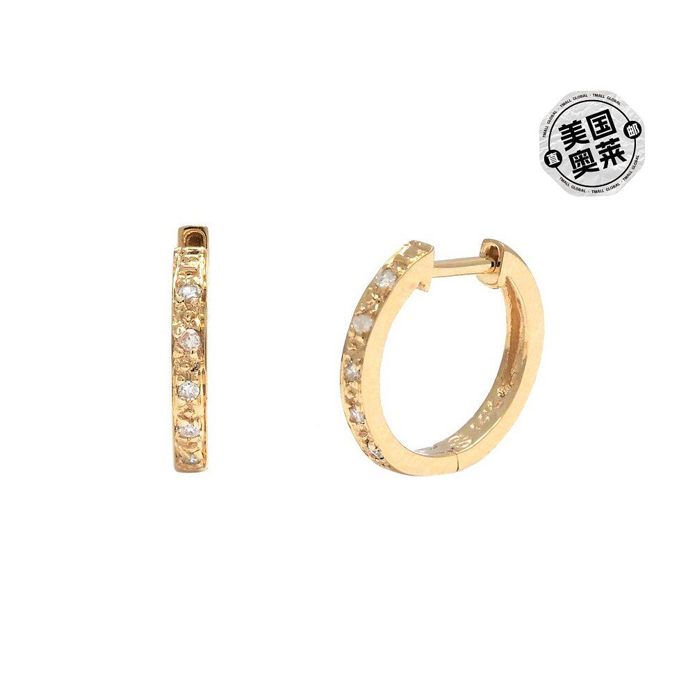 monary1 Carat Triple Row Diamond Hoop Earrings In Sterling S