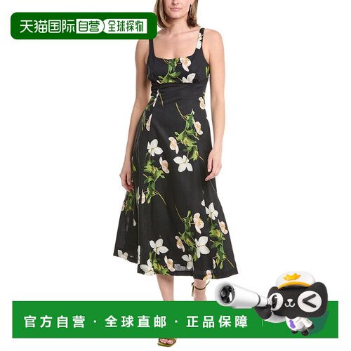 自营Julia Jordan Sleeveless Midi Dress - black 美国奥莱直发