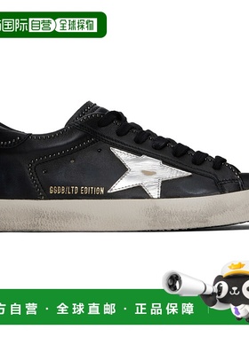 1h可退 香港直邮潮奢 GOLDEN GOOSE 男士 黑色 Super-Star Classi