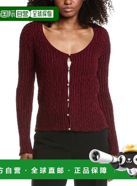 自营Avec Les Filles Knit Cardigan - red 美国奥莱直发