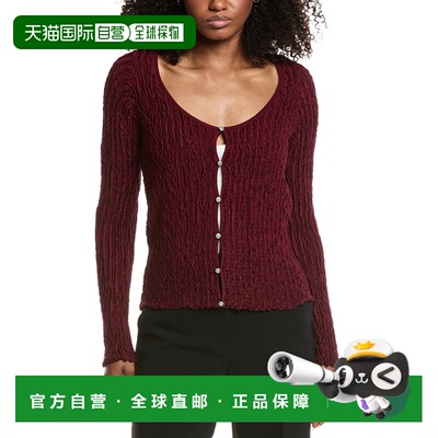自营Avec Les Filles Knit Cardigan - red 美国奥莱直发开衫