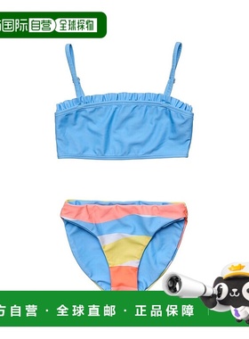 自营 Snapper Rock Good Vibes 荷叶边抹胸比基尼 - 多色 美国奥