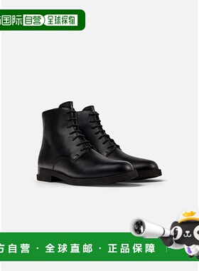 自营 女式Camper Iman脚踝靴-黑色 美国奥莱直发厚底鞋女靴