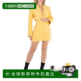 品牌尺码 自营 Bari迷你运动夹克连衣裙 Jacquemus黄色La Robe