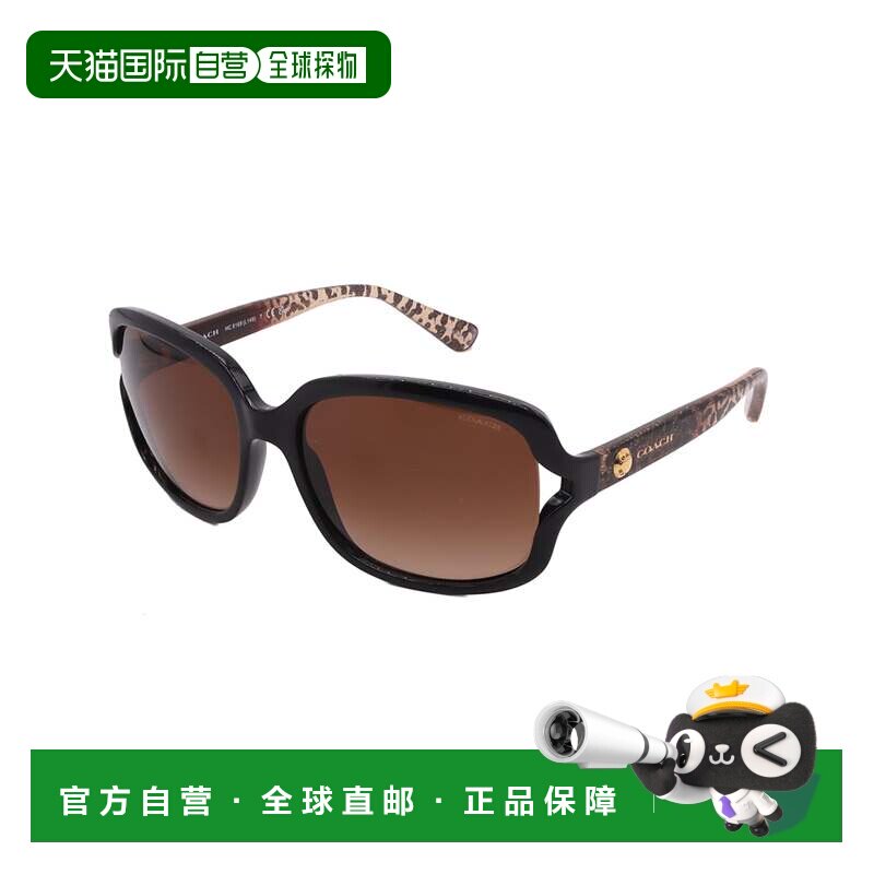 自营Coach太阳镜HC8169-535313-57-16-135非偏光-黑色 美国奥莱