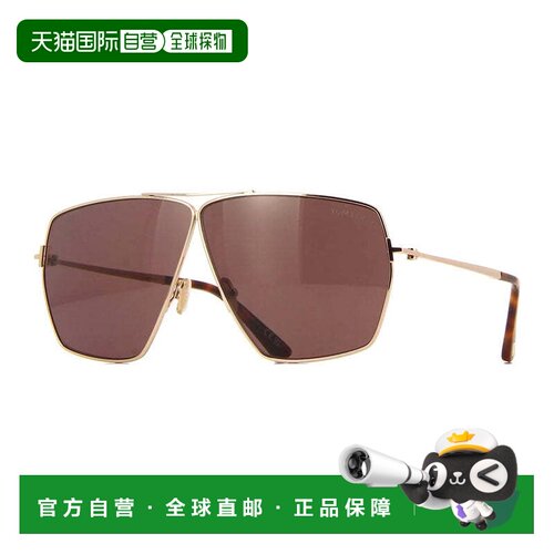 自营Tom Ford Sunglasses Aviator Full Rim, Shiny Rose Gold Fr