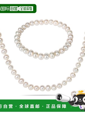 美国直邮Julianna B女士项链白色珍珠复古时尚百搭1 3/8 CT TW