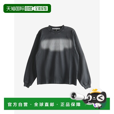 美国直邮ALEXANDER WANG - Unisex Emboss Logo Long Sleeve Tee