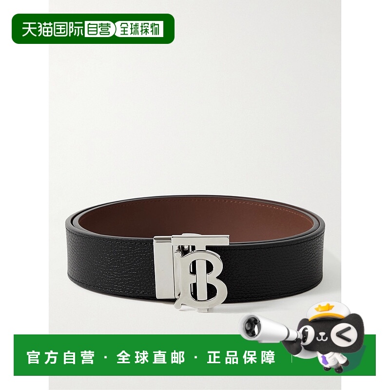 1h可退 香港直邮潮奢 Burberry 巴宝莉 男士 双面 Monogram 腰带