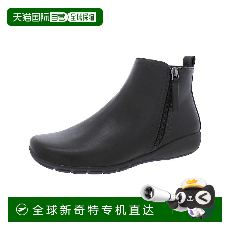 自营easy spirit女式仿皮踝靴 - 深棕色 【美国奥莱】直发