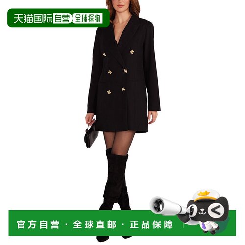 自营MINKPINK Nora Blazer Dress - black black 美国奥莱直发