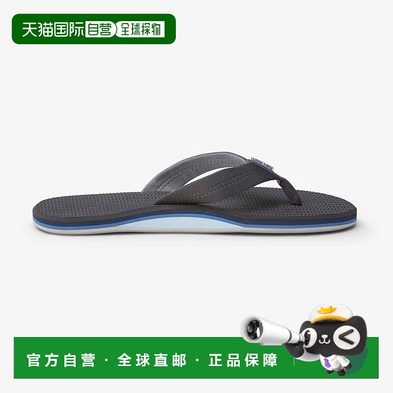 自营hari mariMen’S Flip Flop Dunes In Dark Charcoal 美国奥