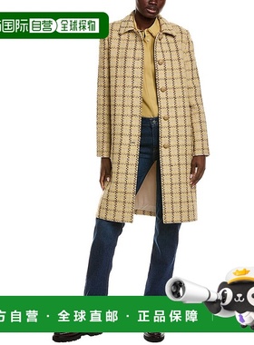 自营Lafayette 148 New York Long Overcoat - yellow 美国奥莱直