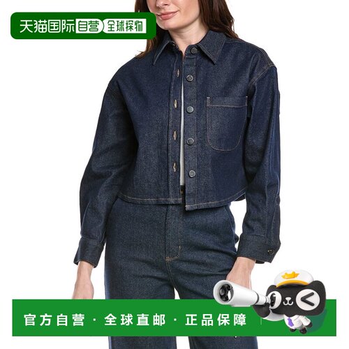 自营Kenneth Cole Button Denim Shirt - Blue 外套美国直发奥莱