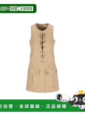 1h可退 香港直邮潮奢 Chloe 蔻依 女士 Pinafore 繫帶迷你連身裙