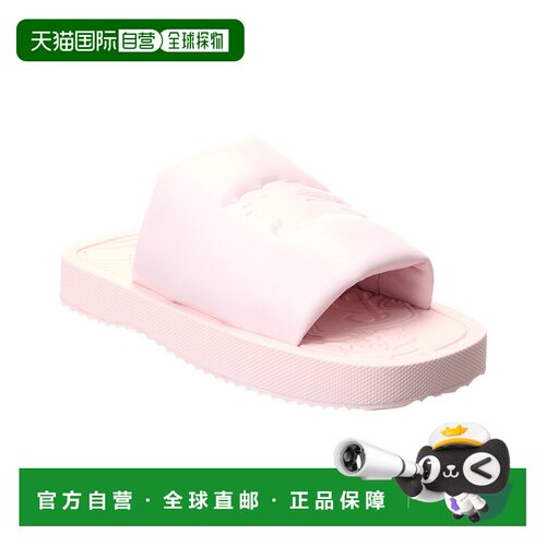 自营Burberry EKD Slab Leather Slide - pink 美国奥莱直发