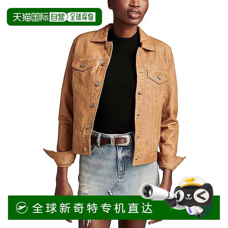 1h可退 【美国直邮】lucky brand 女士 皮质外套
