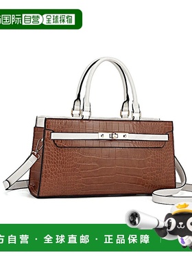 自营 mia k collectionMia K的Colby女式手提包-干邑 美国奥莱直