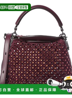 自营tod'sTOD’s Suede & Leather Satchel - purple 美国奥莱直