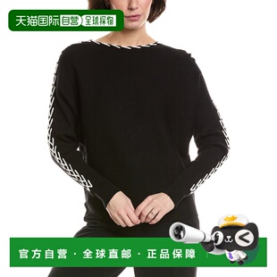 自营T Tahari Horizontal Rib Sweater - black 美国奥莱直发