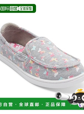 自营Roxy Minnow女式灰色蝴蝶印花休闲鞋JOBB075-灰色 美国奥莱直