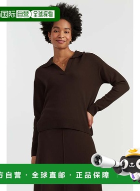 自营chinti & parkerChocolate Wool-Cashmere Collared Sweater