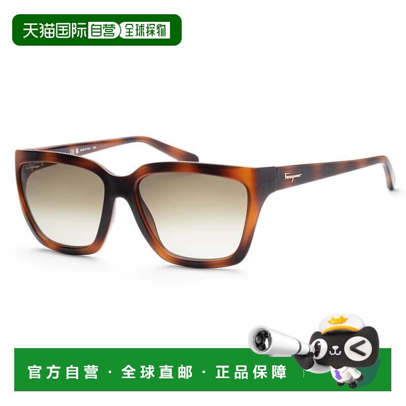 自营salvatore ferragamoFerragamo 女士 59 毫米棕色太阳镜 - 哈