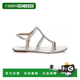 美国直邮 舒适 Aquazzura女士时装 平底真皮时尚 百 凉鞋 1h可退