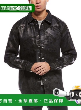 自营Helmut Lang Foil Shirt Jacket - black 美国奥莱直发