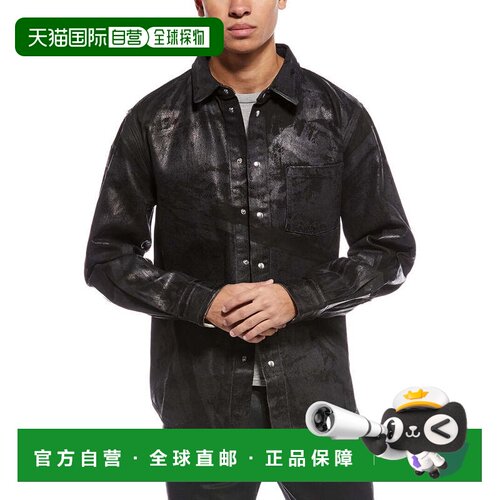 自营Helmut Lang Foil Shirt Jacket - Black 外套 美国奥莱直发