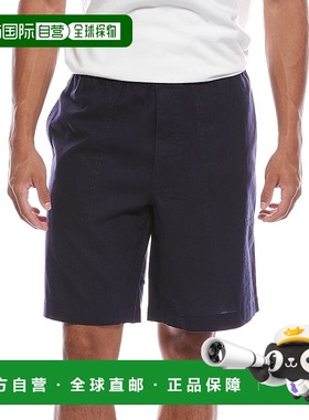 自营 ATM Anthony Thomas Melillo亚麻混纺套头衫短款-蓝色 美国