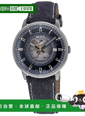 自营 Mido Commander 渐变蓝色表盘织物表带男士手表 M021.407.18